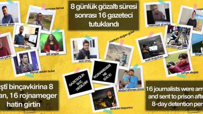 Tutuklanan Kürt gazeteciler