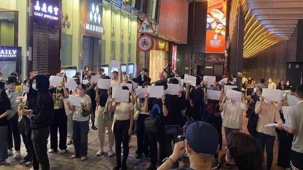 Çin'de protestolar