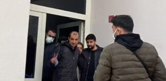 DBP Eş Genel Başkanı Keskin Bayındır gözaltına alınırken