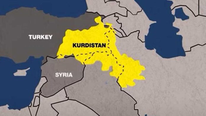 Televîzyona France 24 nexşeya Kurdistanê belav kir