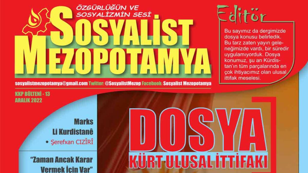 Sosyalist Mezopotamya - Editör