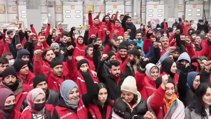 Migros depo işçileri grev sonrası anlaşmaya vardı