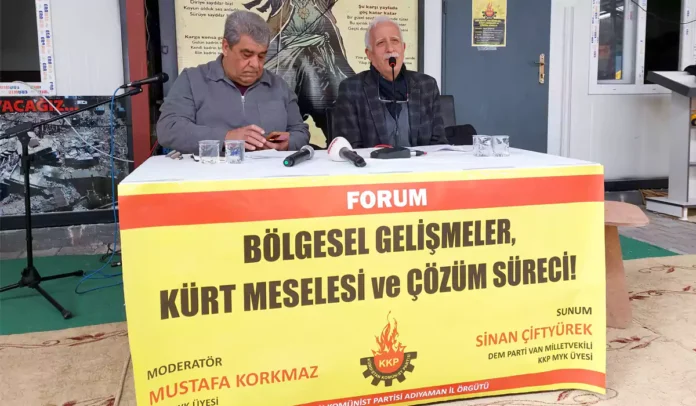 KKP’ten Adıyaman’da Kürt Meselesi Forumu