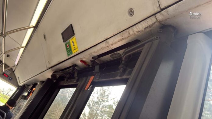 Diyarbakır'da belediye otobüslerinde bakımsızlık: Yağmurda içeri su akıyor