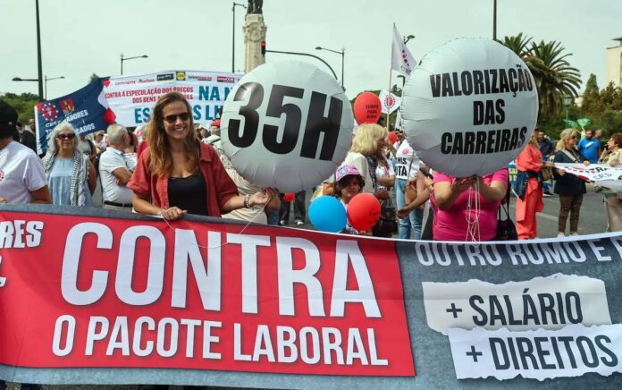 Portekiz’de on binlerce işçi yeni iş yasasını protesto etti