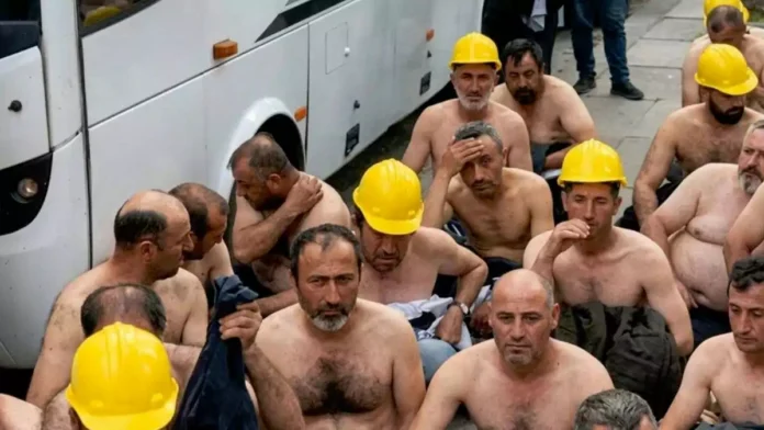 Doruk Madencilik İşçilerinin Eylemi Sürüyor | Biber gazından etkilenen üç madenci hastaneye kaldırıldı